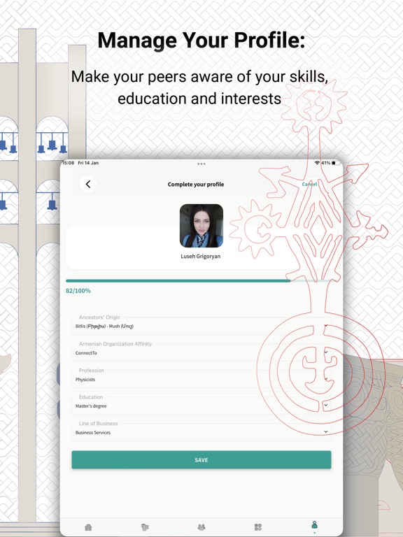 HyeId iPad screenshot 5 - Social Networking app