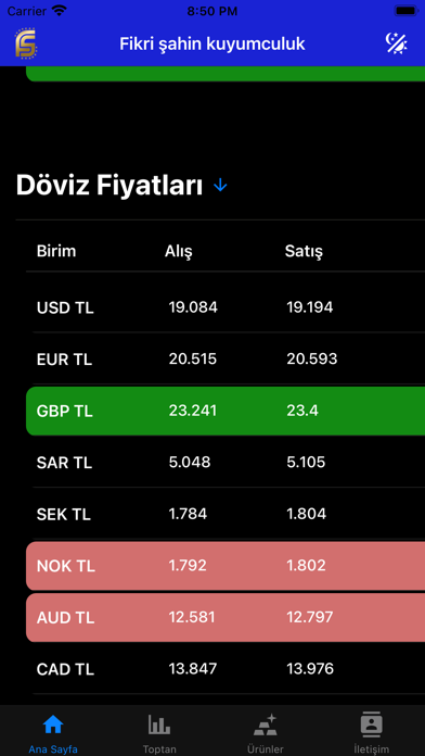 Fikri Şahin Kuyumculuk Screenshot