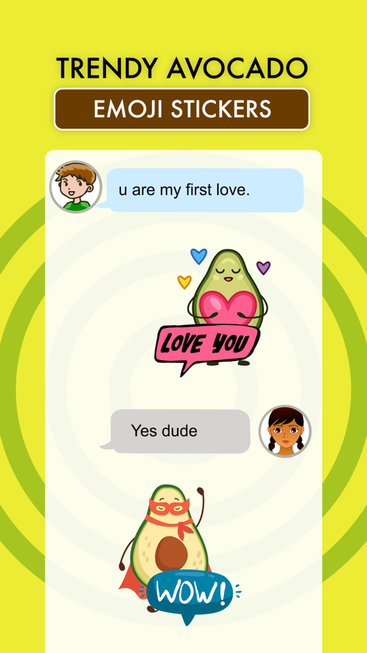 #2. Avacado Emoji Stickers (iOS) Podle: Prashant Yadav
