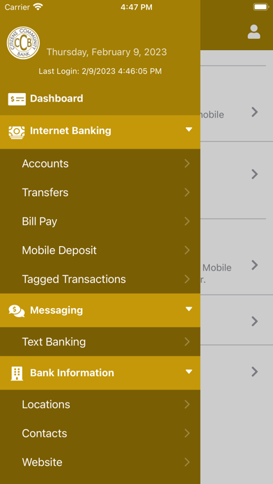CCB Mobile Banking Screenshot
