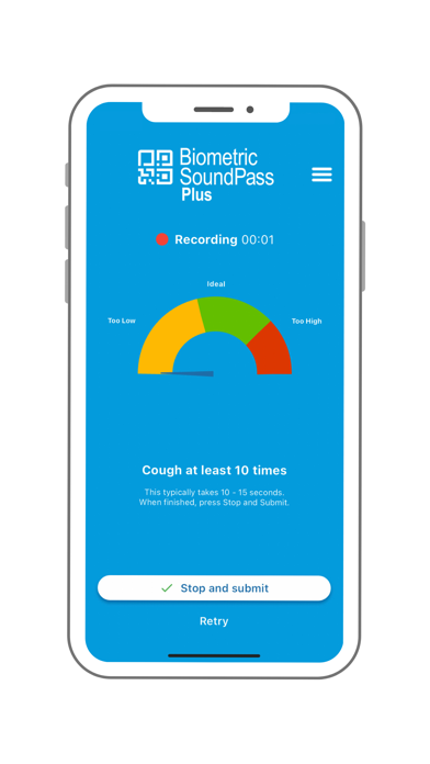Biometric SoundPass Screenshot