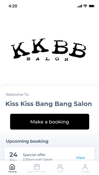 Kiss Kiss Bang Bang Salon Screenshot