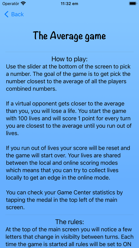 #6. The Average game (iOS) By: Patrik Ell