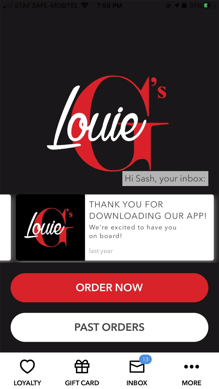 Louie G’s Roast Beef