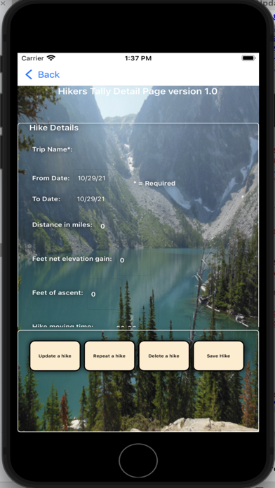 Screenshot #1 pour Hikers Tally