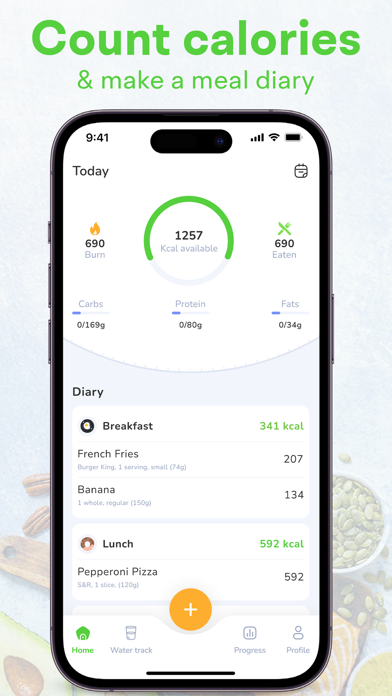 Screenshot #2 pour Calorie Counter - Food Tracker