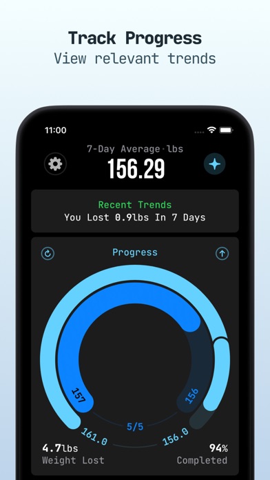 TapTrack: Weight Tracker Screenshot