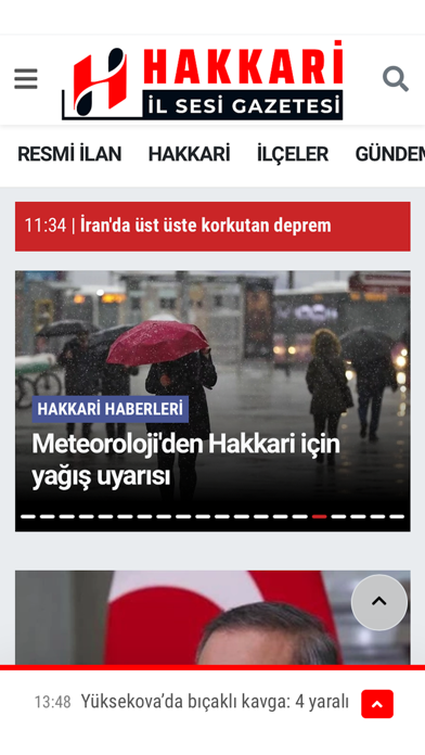 Hakkari İl Sesi Gazetesi Screenshot