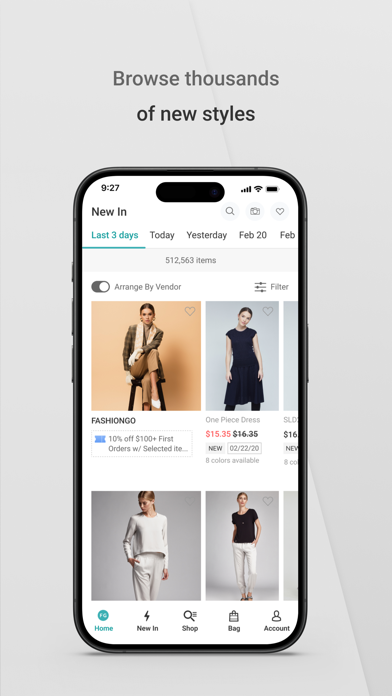 FASHIONGO WHOLESALE Screenshot