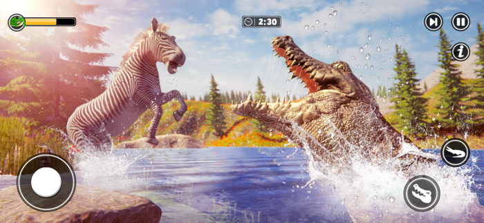 Hungry Crocodile Wild Animal