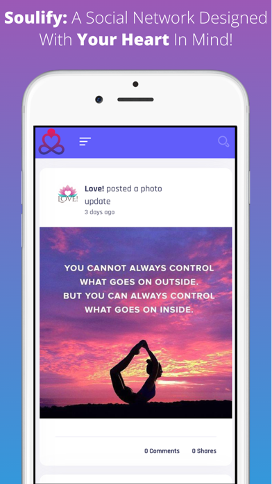 Soulify - Social Spiritual App Screenshot