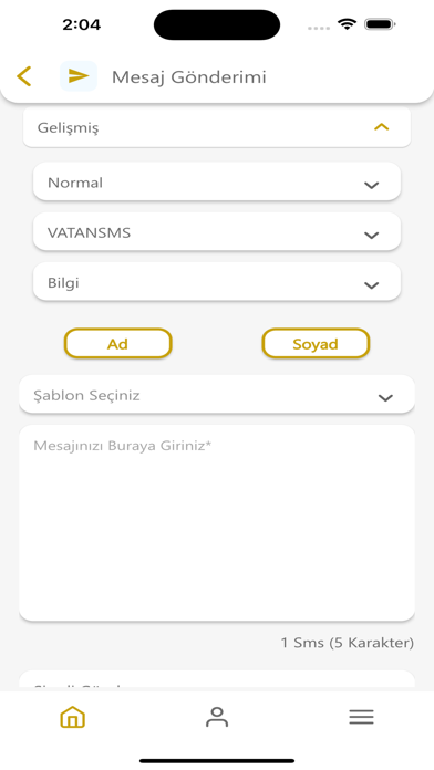 ZorluSMS Başlıklı SMS Sistemi Screenshot