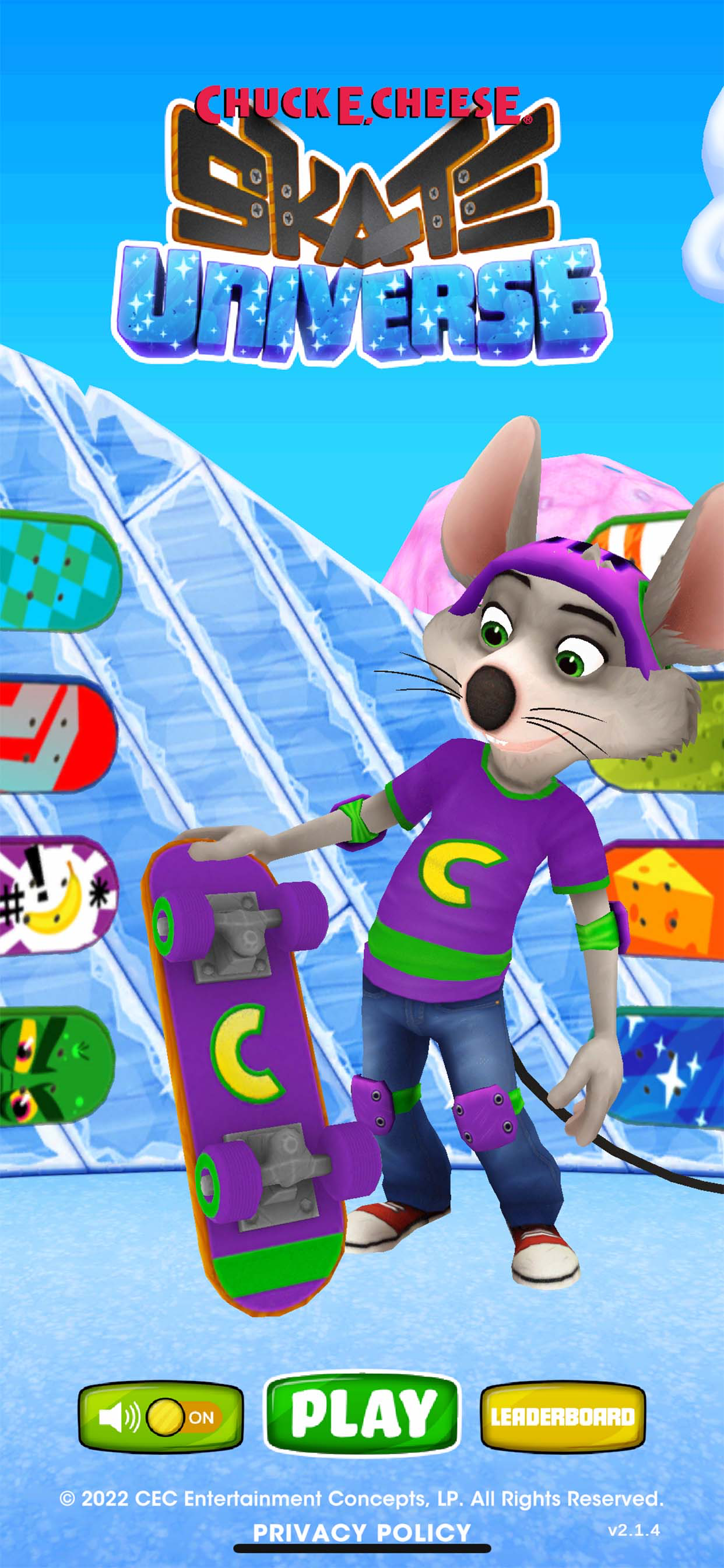Chuck E. Cheese Skate Universe
