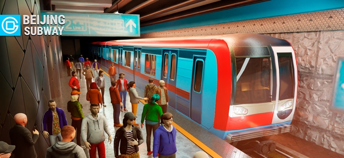 Beijing Subway - Train Ride