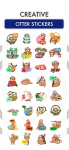 Funny Otters Stickers screenshot #5 for iPhone