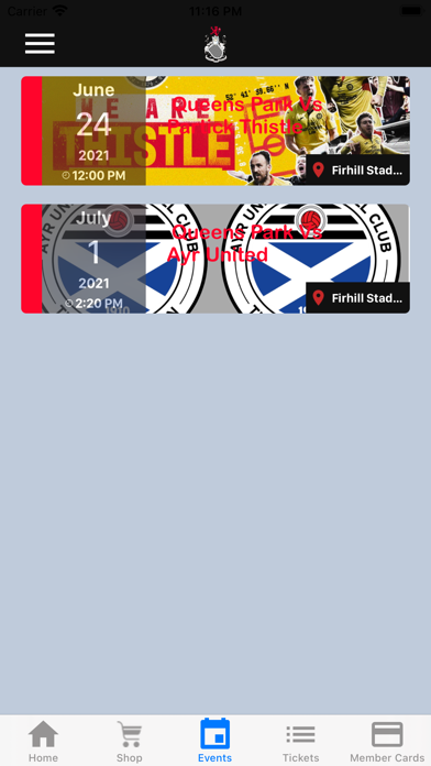 Queens Park FC Screenshot