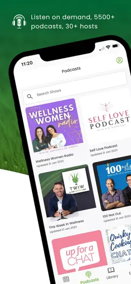 Game screenshot The Wellness Couch Podcast App apk