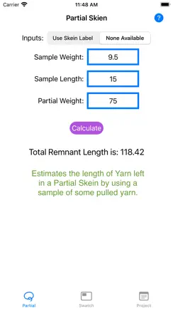 Yarn Amount Calculator iPhone image 2