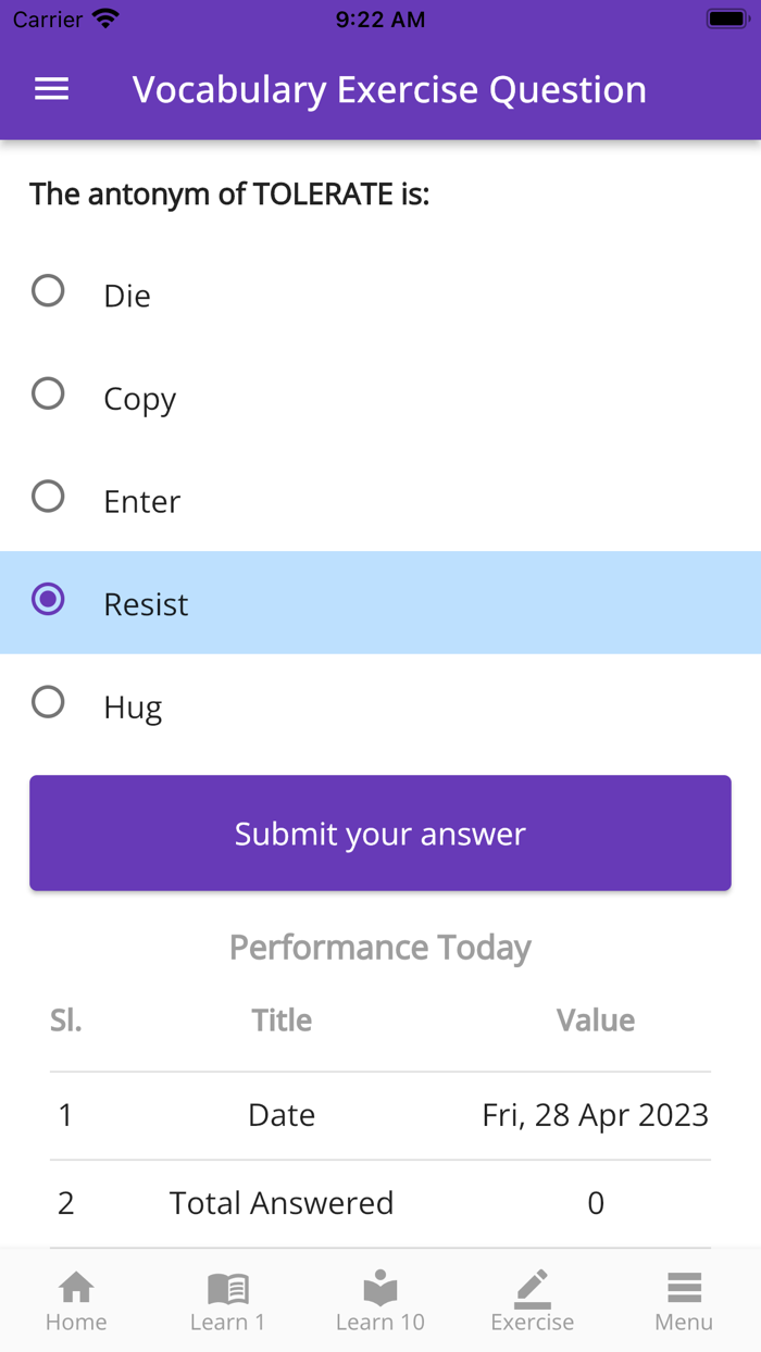 CAT Vocabulary and Practice