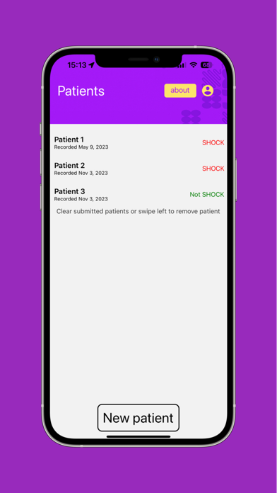 #STOPSHOCK app screenshot
