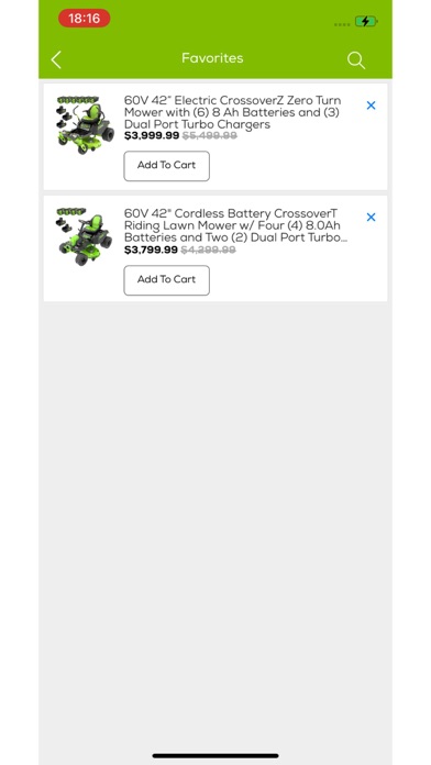 Greenworks Shopping Screenshot