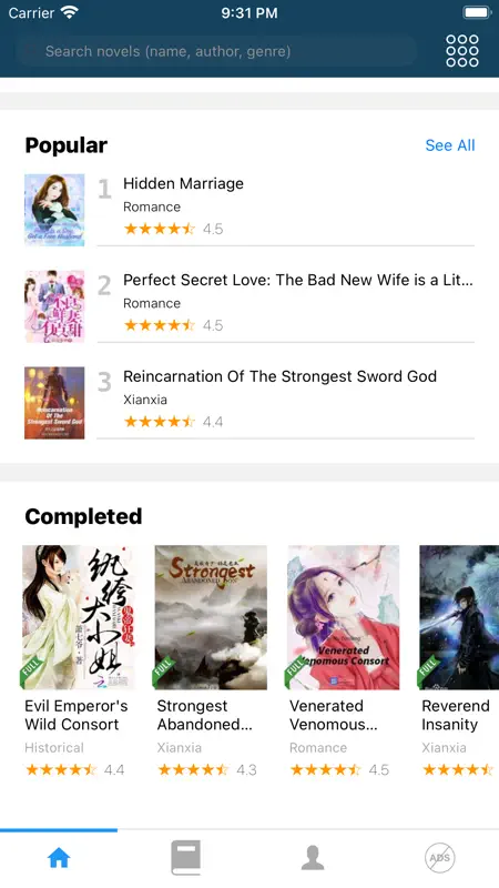 NovelReader - World of Novels screenshot 10 of 10