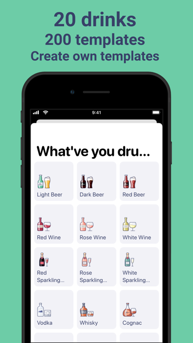 Alcohol drink tracker AlcoStat Screenshot