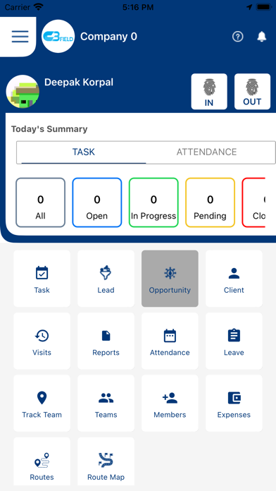 C3FIELD-Field Force Management Screenshot