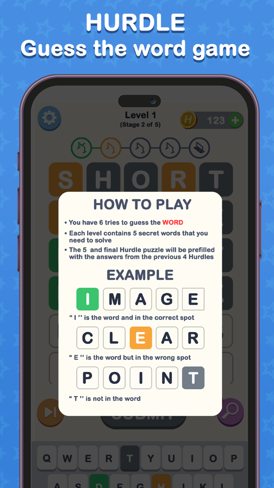 #2. Hurdle - Guess The Word (iOS) By: Kien Nguyen