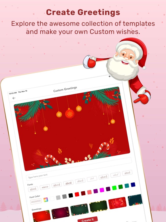 Christmas Countdown & Widgets iPad screenshot 4 - Entertainment app