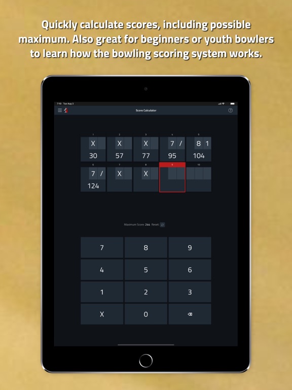 Tenpin Toolkit: Bowling Tools iPad screenshot 9 - Sports app