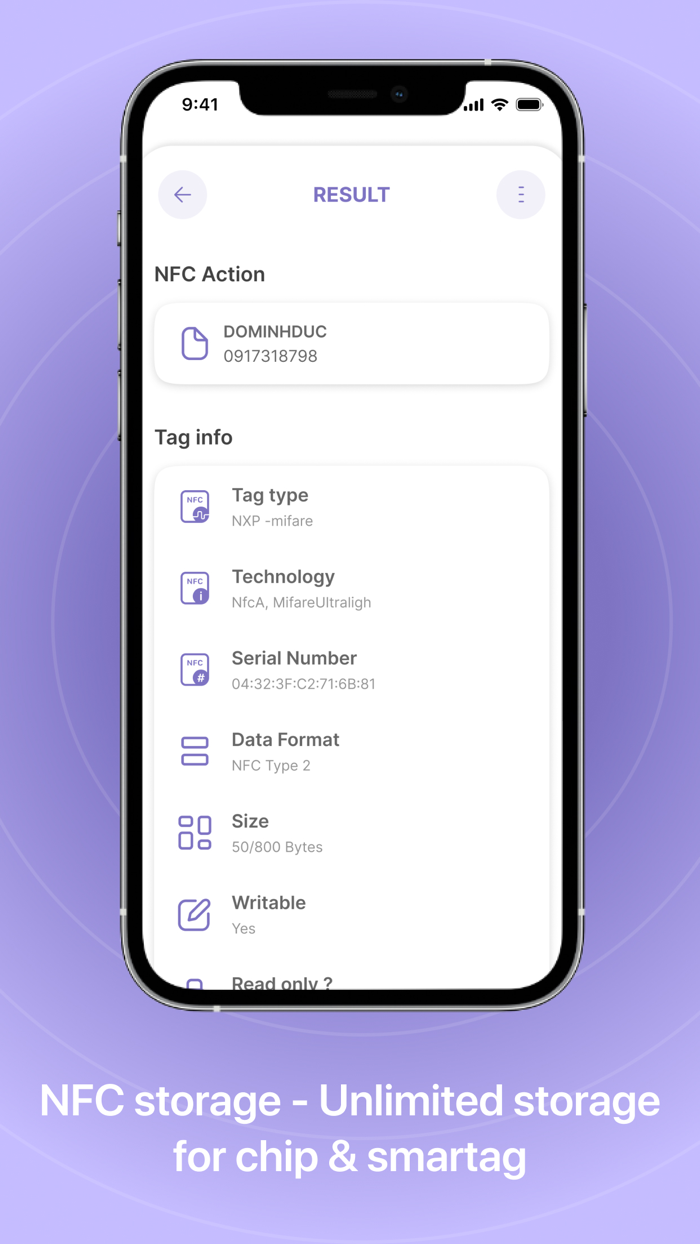 Smart NFC tools - RFID scanner