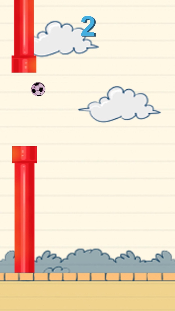 Flying Football Ball