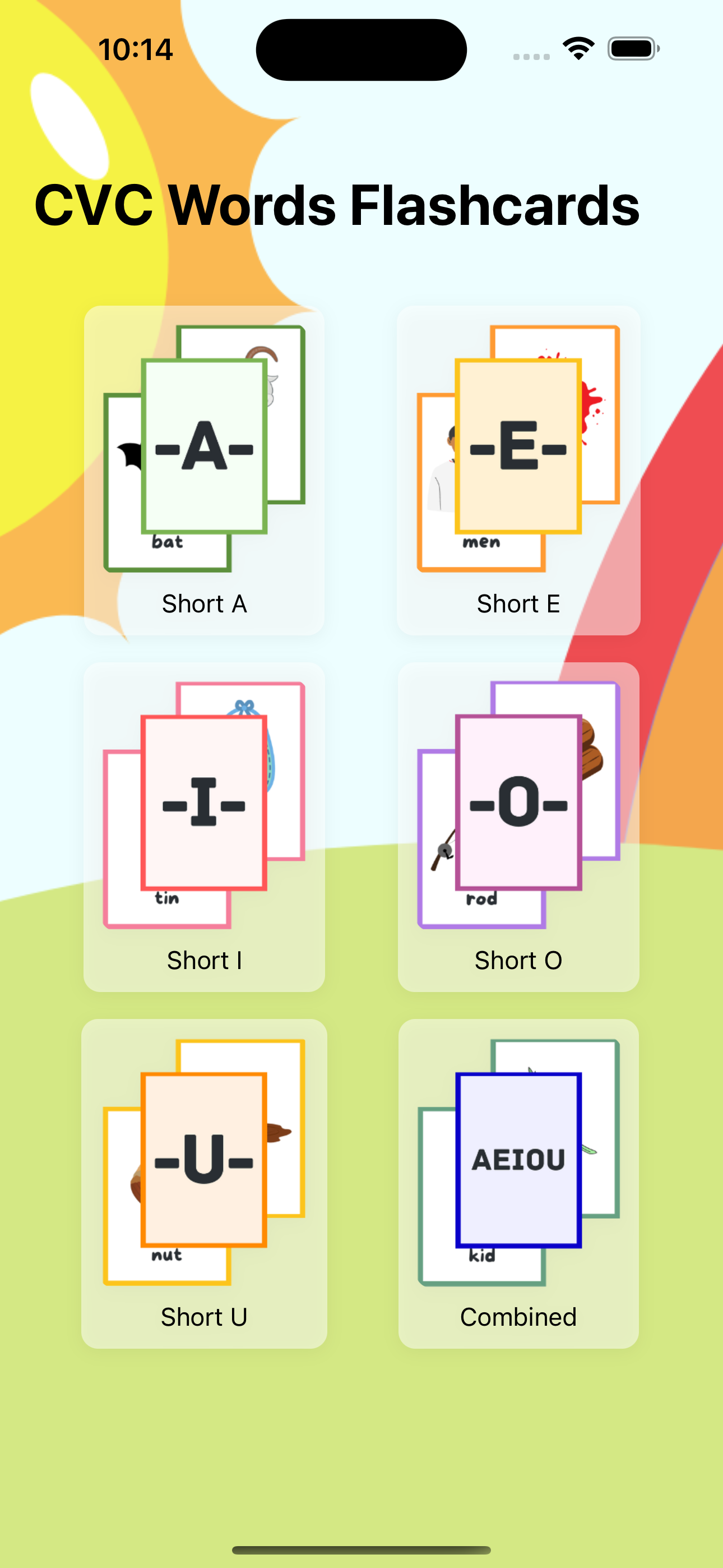 CVC Words Flashcards screenshot 1