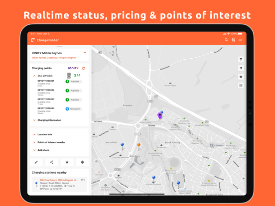 Screenshot #6 pour ChargeFinder: Bornes de recha