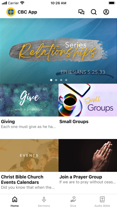 Christ Bible Church App Screenshot