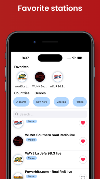 Radio FM USA -live radios app Screenshot