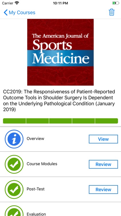 AOSSM eLearning screenshot-6