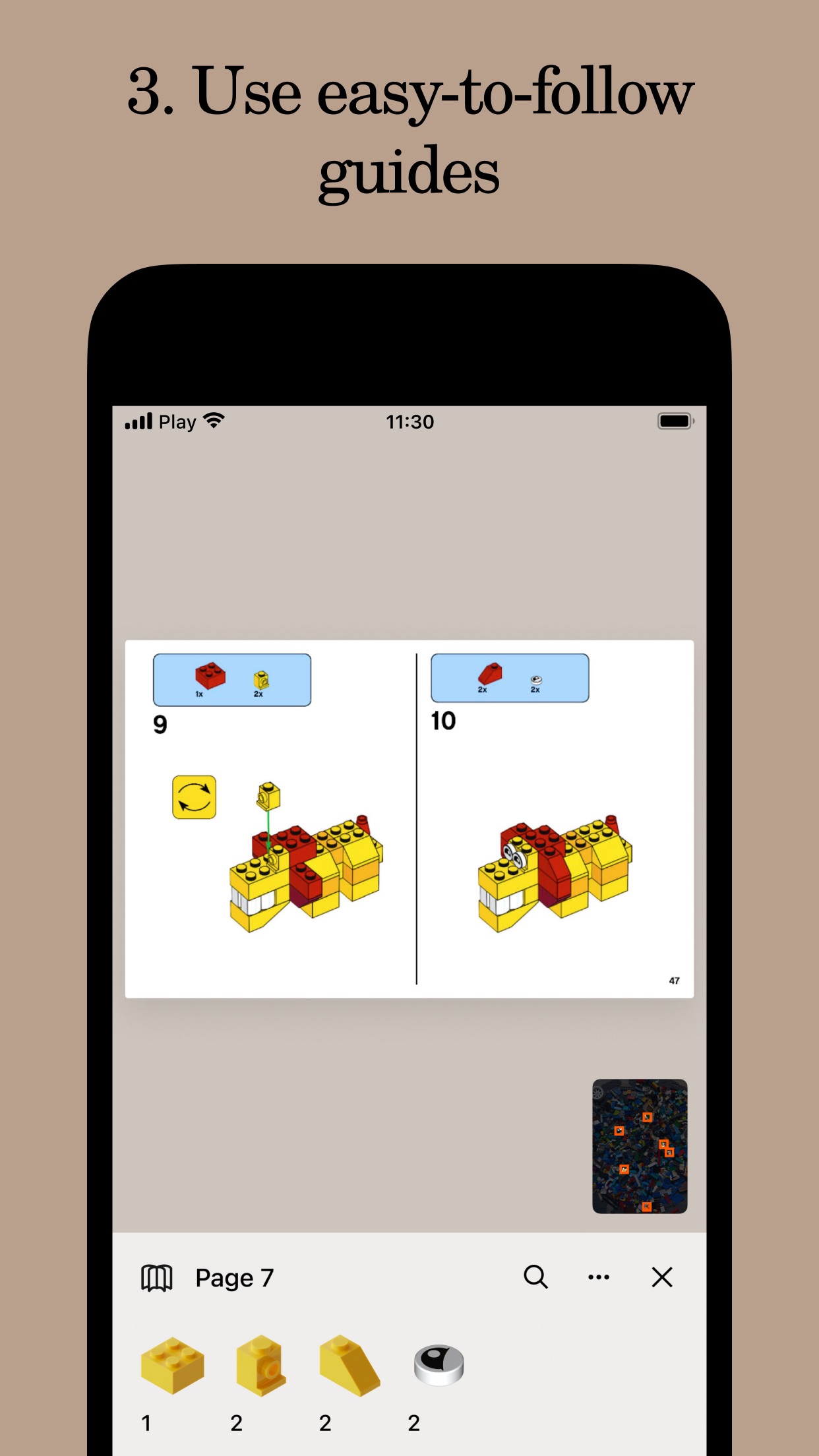 Screenshot do app Brickit App