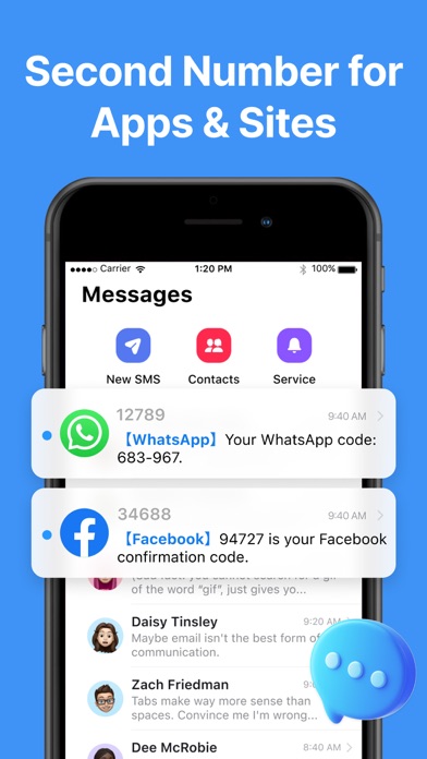 Second Phone Number - NumberX Screenshot