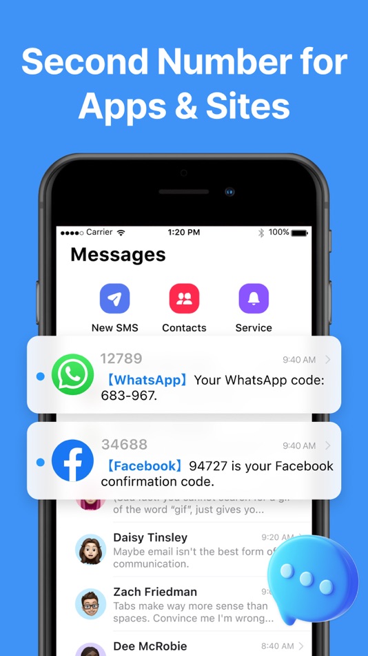 #3. Second Phone Number - NumberX (iOS) 由: ZENITH PIONEERS LIMITED