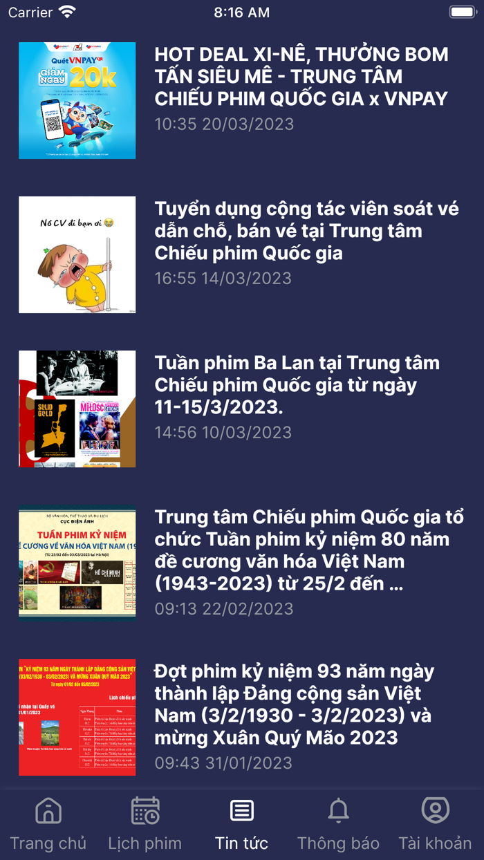 Chiếu phim Quốc gia NCC