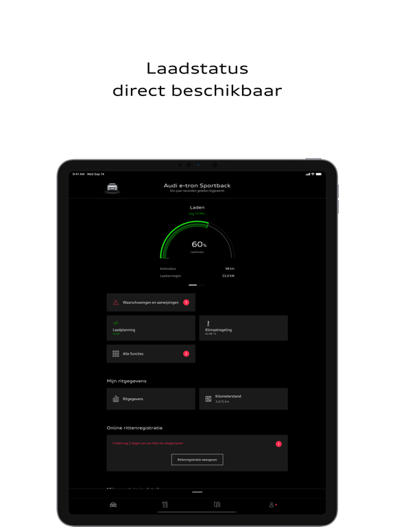 myAudi iPad app afbeelding 2