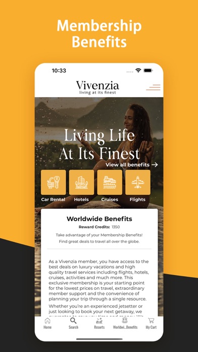 Vivenzia Vacation Club Screenshot