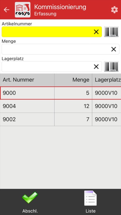 COSYS Bestandsführung Screenshot