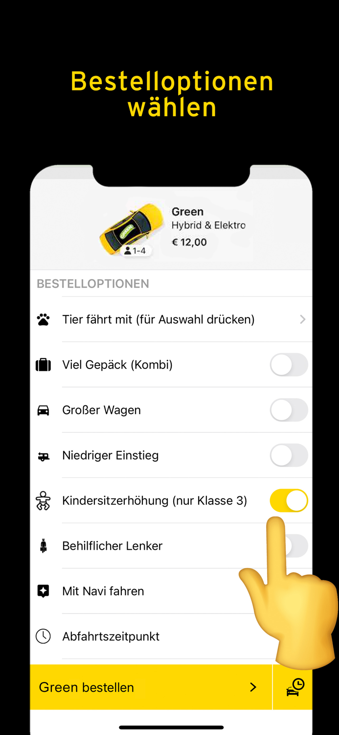 Taxi 40100 zum Fixpreis fahren