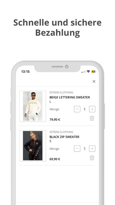 ESTEEM Clothing Screenshot