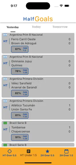 Game screenshot Football Half Goals apk