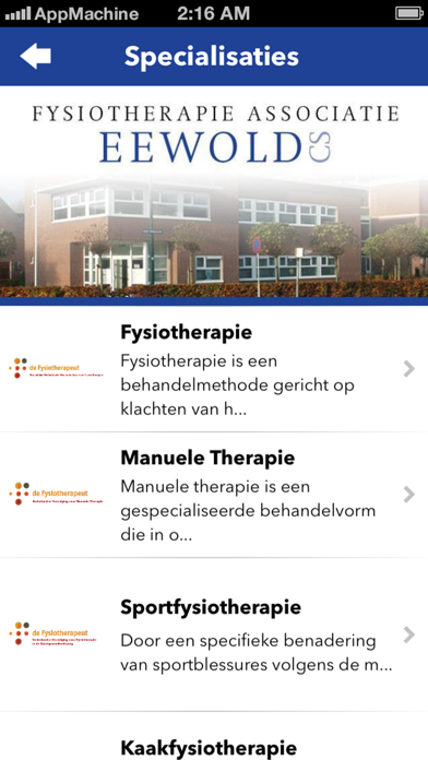 Fysiotherapie Woerden Screenshot