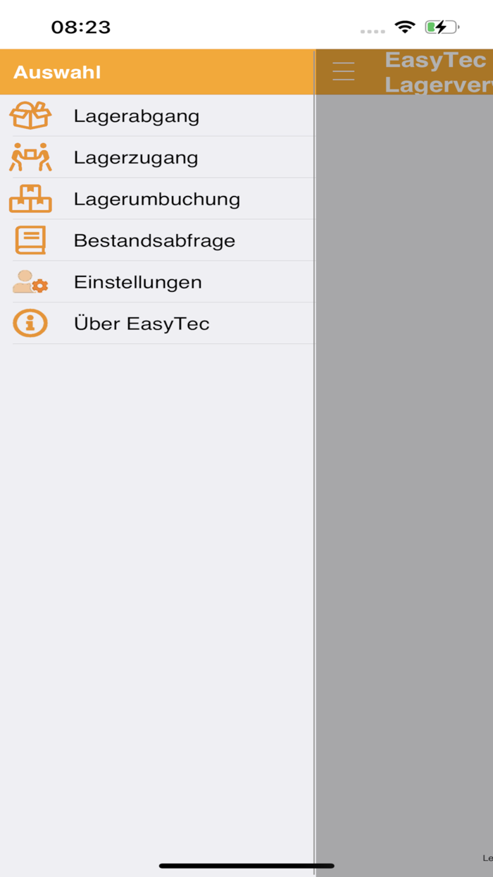 EasyTec mobile Lagerverwaltung